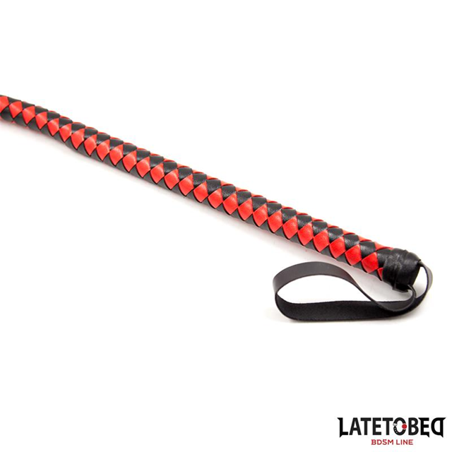 Long Whip Black & Red 210 cm