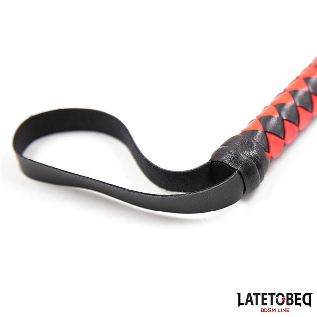 Long Whip Black & Red 210 cm