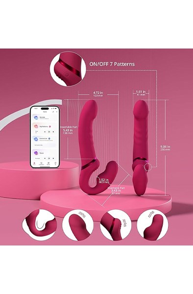 Lovense Lapis Vibrating Strapless Strap-On