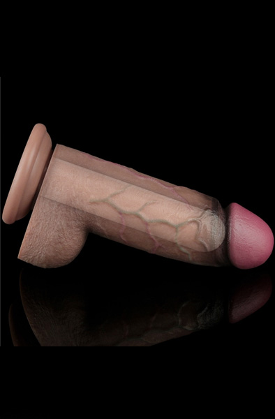 Dual Layered Silicone Cock XXL 24,5 cm