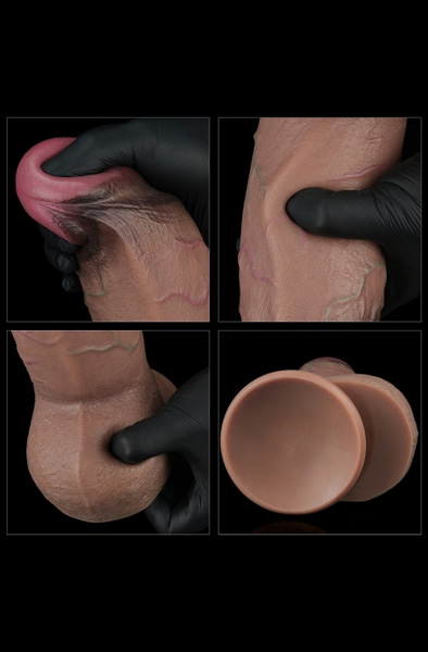 Dual Layered Silicone Cock XXL 24,5 cm