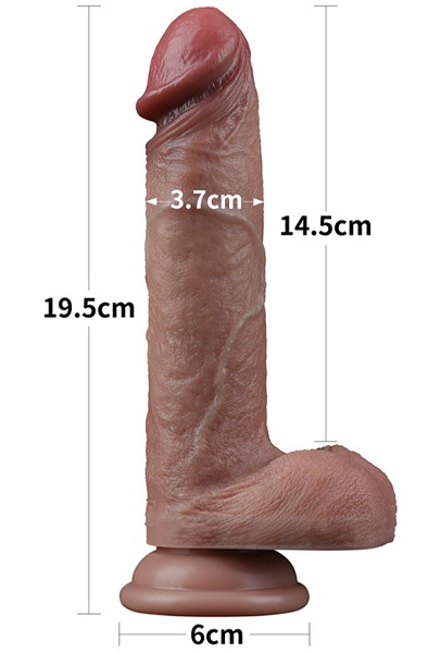 Dual Layered Silicone Dildo 19,5 cm