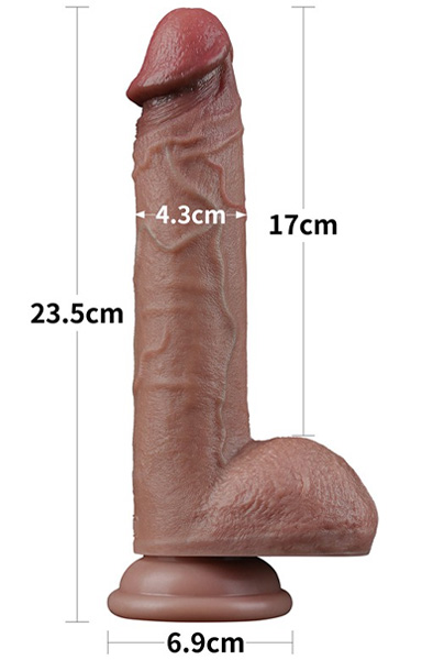 Layered Silicone Dildo 23,5 cm
