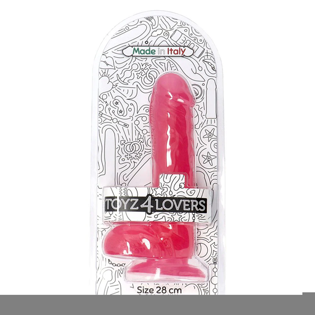 Lucio Transparent Dildo Pink 28 cm
