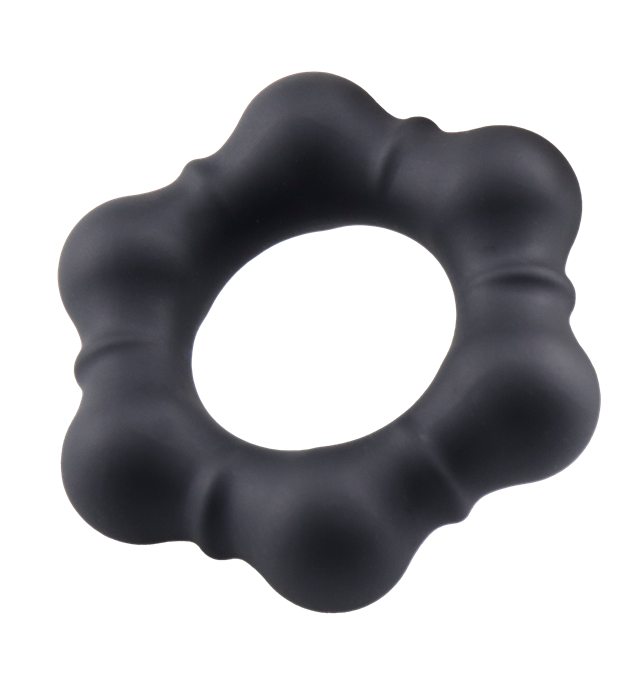 Luminous Silicone Cock Ring Black