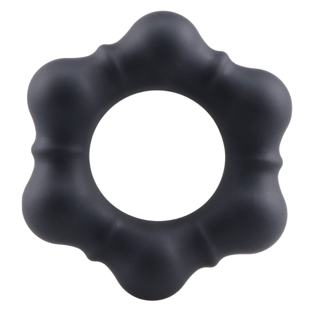 Luminous Silicone Cock Ring Black