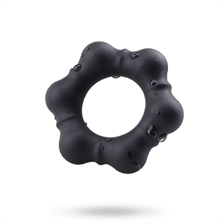 Luminous Silicone Cock Ring Black