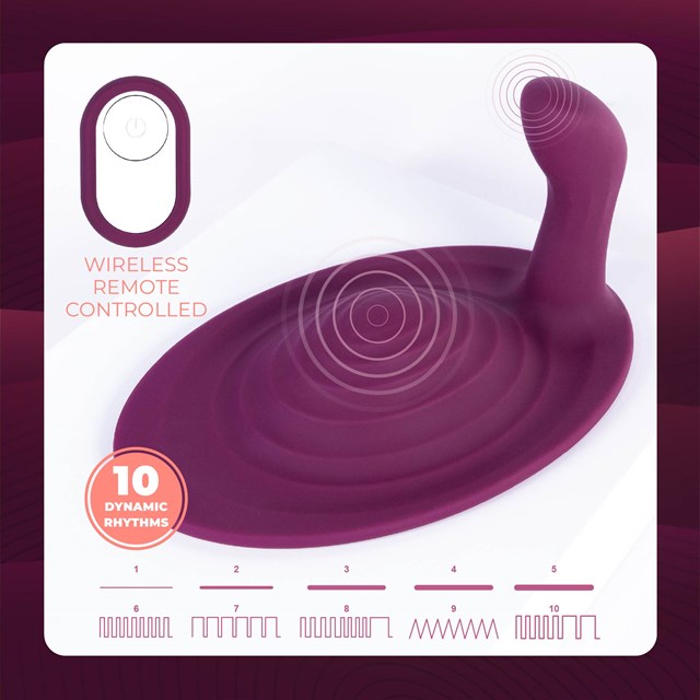 Dual Motors Silicone Massaging Pad Purple