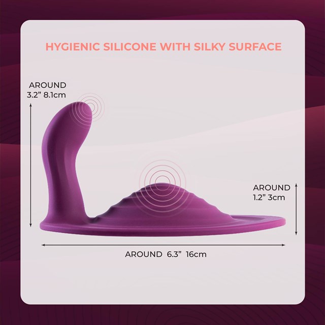 Dual Motors Silicone Massaging Pad Purple