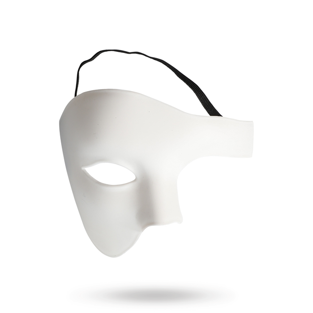 MASK PHANTOM HALF FACE WHITE