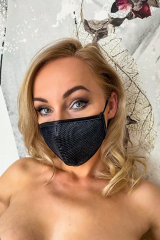 Noir - Mesh Kasvomaski - Musta