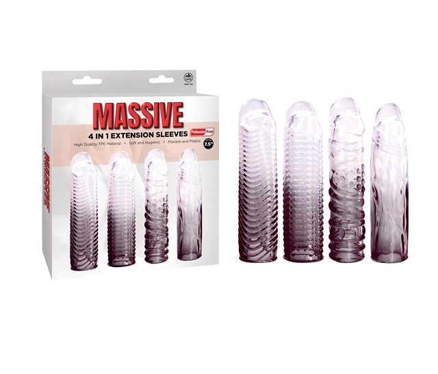 Massive 4-In-1 Extension Sleeve Pack - Smoke/Clear