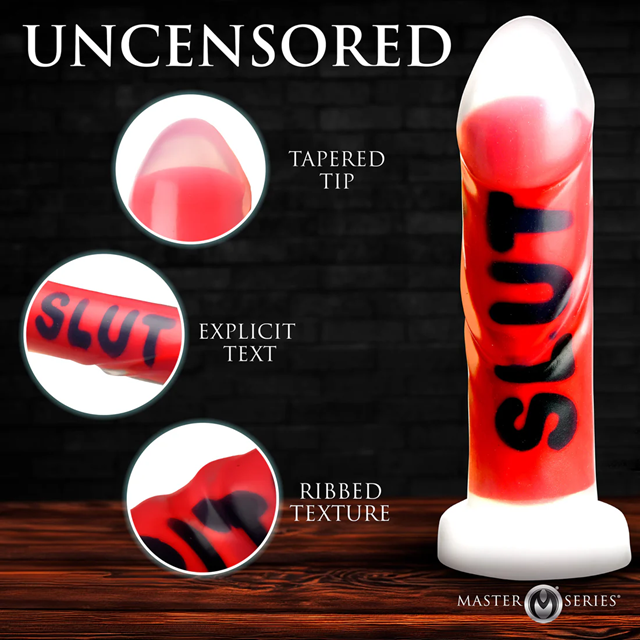 Slut Silicone Dildo 18,5 cm