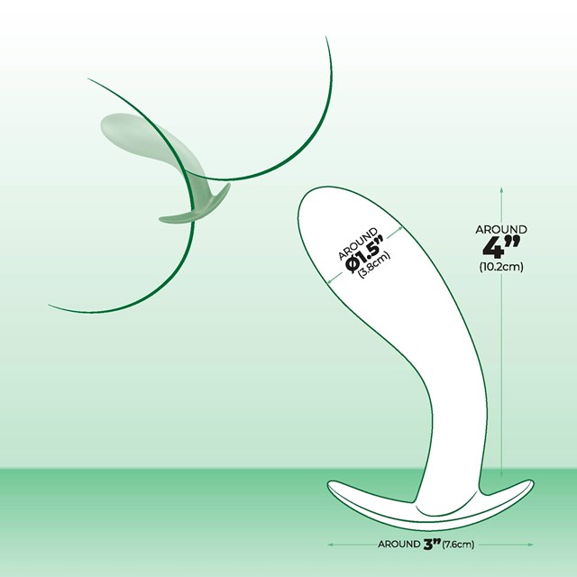 Metallic Glam Silicone Anal Plug 10.2cm