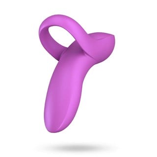 Satisfyer Bold Lover Finger Vibrator - Dark Pink