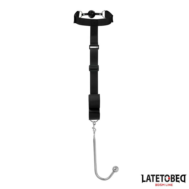 Mouth Gag With Cuffs & Anal Hook