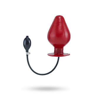Mr B Inflatable Latex Plug Vortex Red Xl