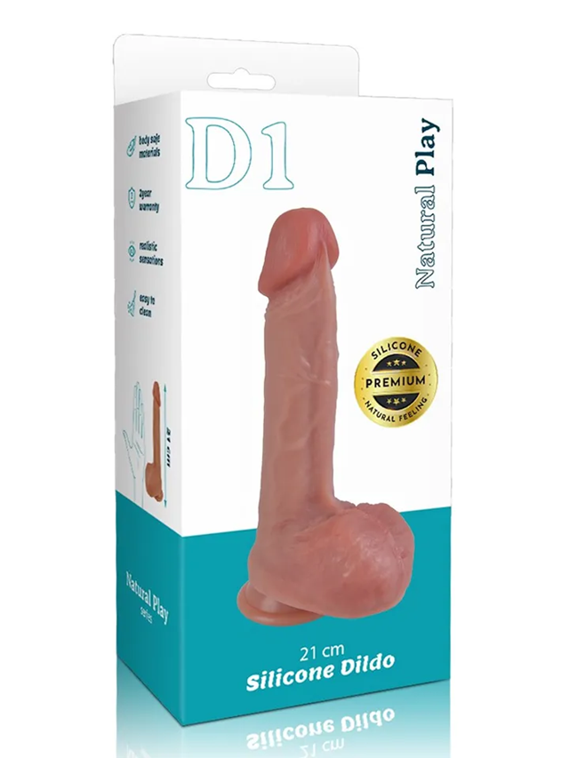 Natural Play Silicone Dildo 21 cm