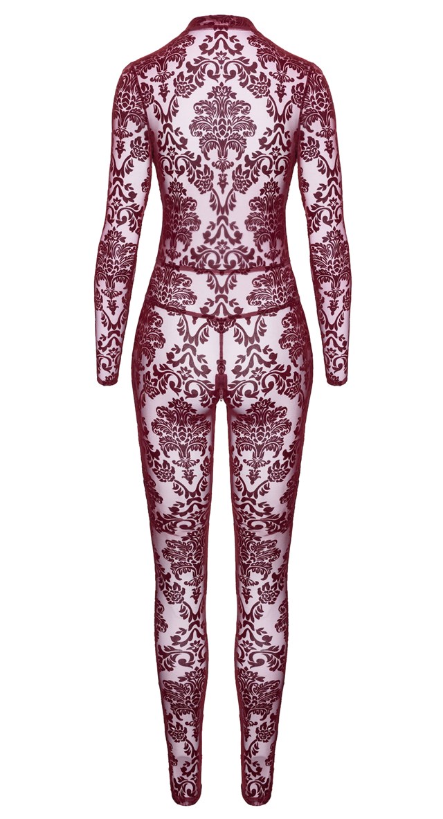 F382 Kink Royal Catsuit Burgundy