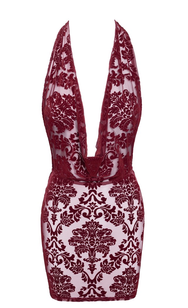 F385 Kink Royal Cascade Mini Dress