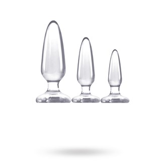 Jelly Rancher 3x Clear Pleasure Plugs Training Kit