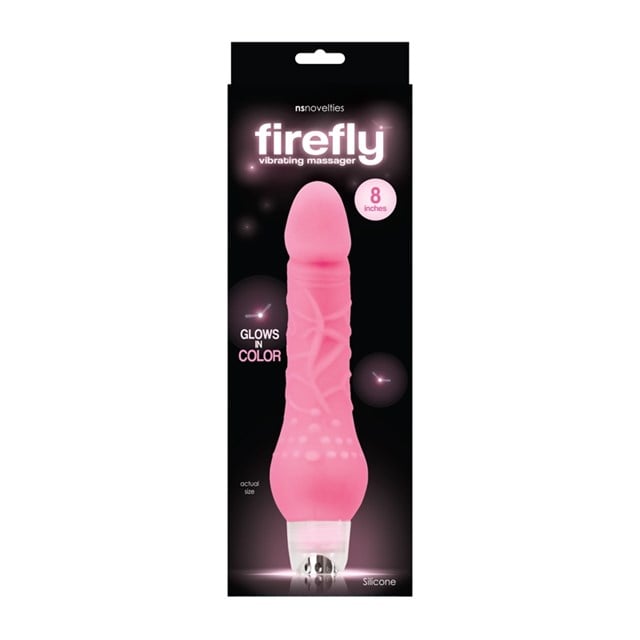 Firefly 8" Värisevä dildo - pinkki