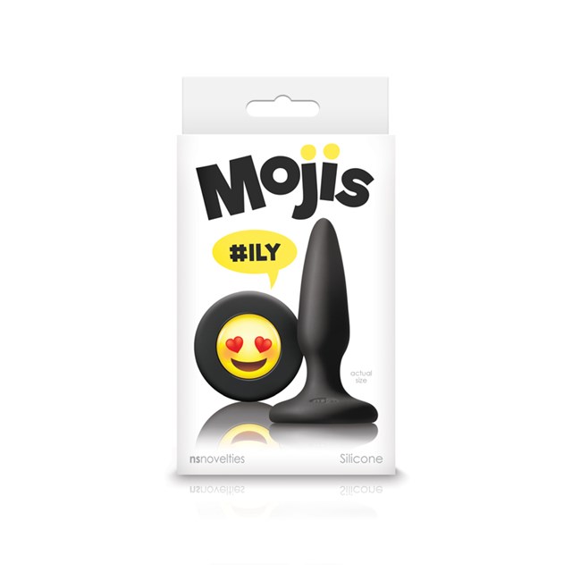 Moji's ILY Musta Silikonitappi Emojilla