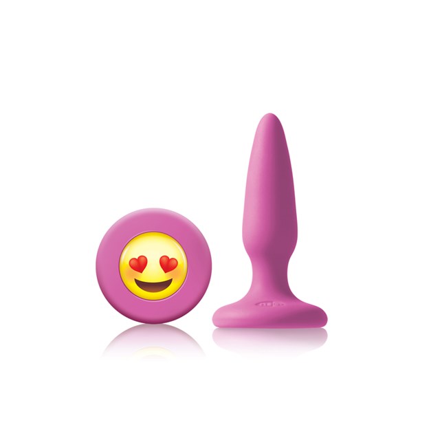 Moji's ILY Pinkki Silikonitappi Emojilla