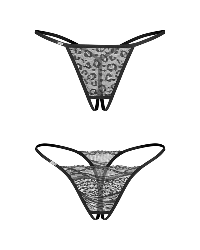 Obsessive Bianca Crotchless Thong 2-pack