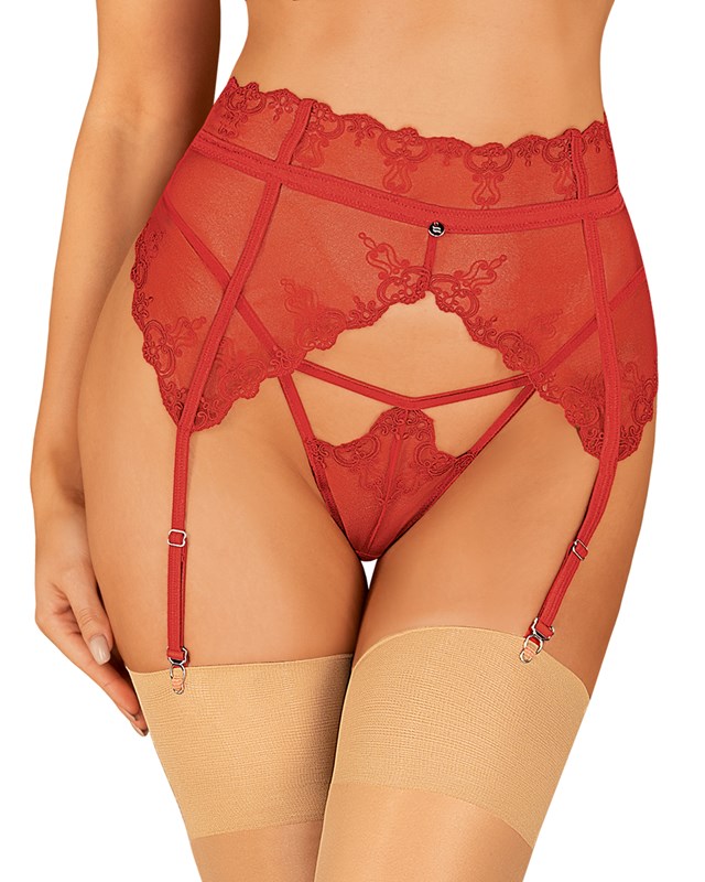 LONESIA - RED GARTER BELT