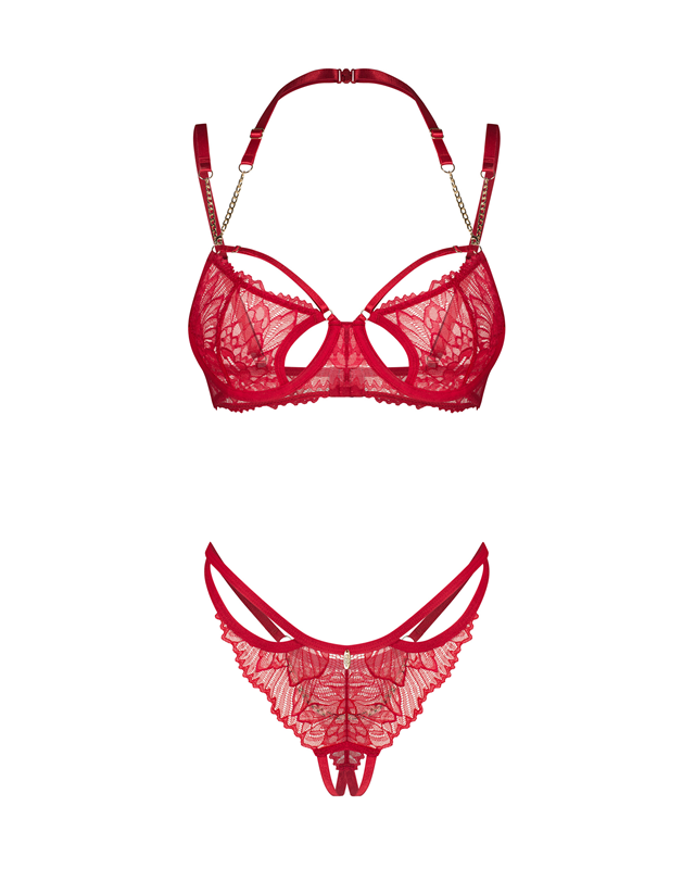 Matildea 2-pcs Crotchless Set