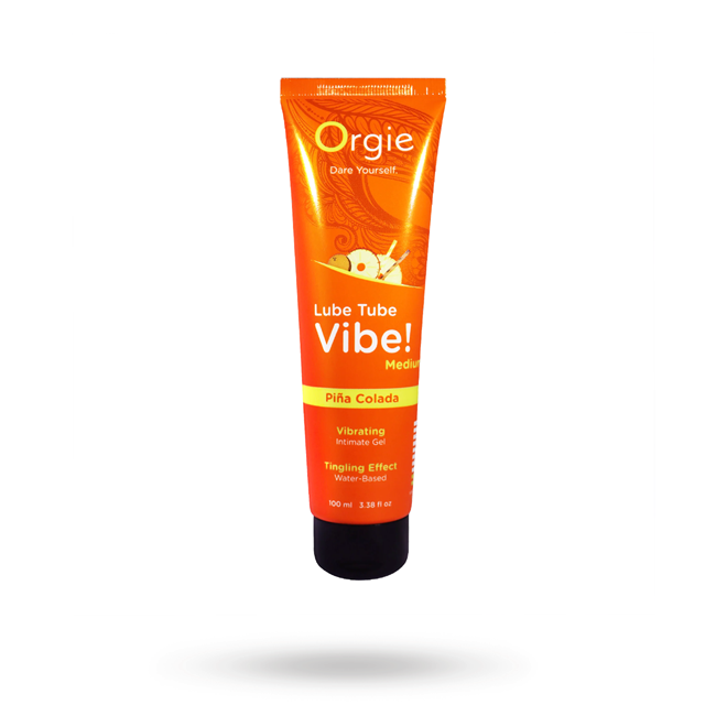 Orgie Lube Tube Vibe! - Medium - Piña Colada - 100 ml