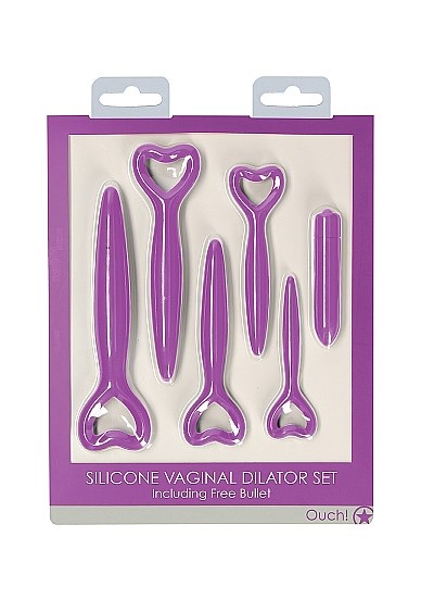 Silicone Vaginal Dilator Set - Purple