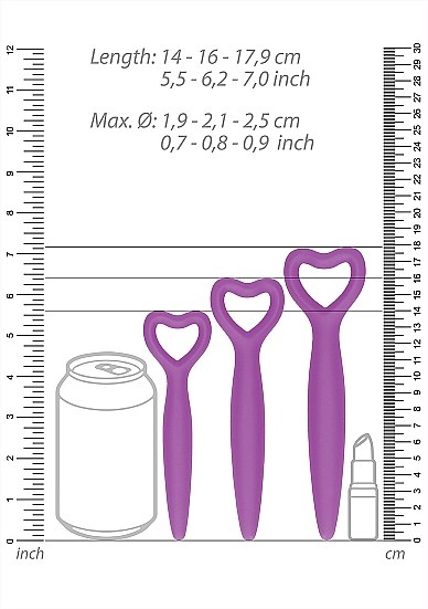 Silicone Vaginal Dilator Set - Purple