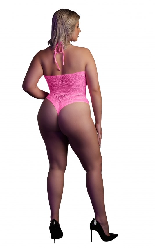Pink Body with Halter Neck plus size