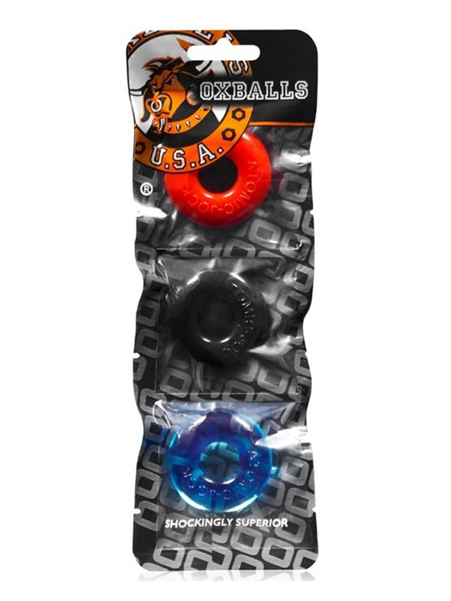 Oxballs Ringer Cock Rings 3-Pack Multi-Colour