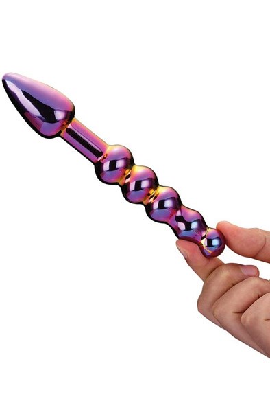 Dream Toys Glamour Glass Ridged Anal Dildo