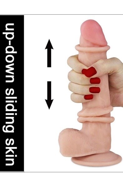 Sliding-Skin Dildo 20 cm