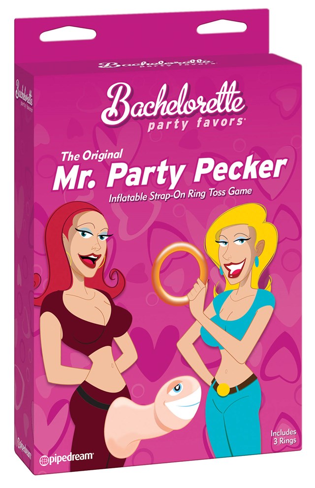 Mr Party Pecker Inflatable Strap-on Ring Toss Game