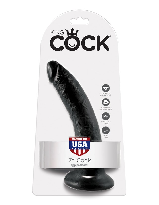 King Cock 18cm - Musta