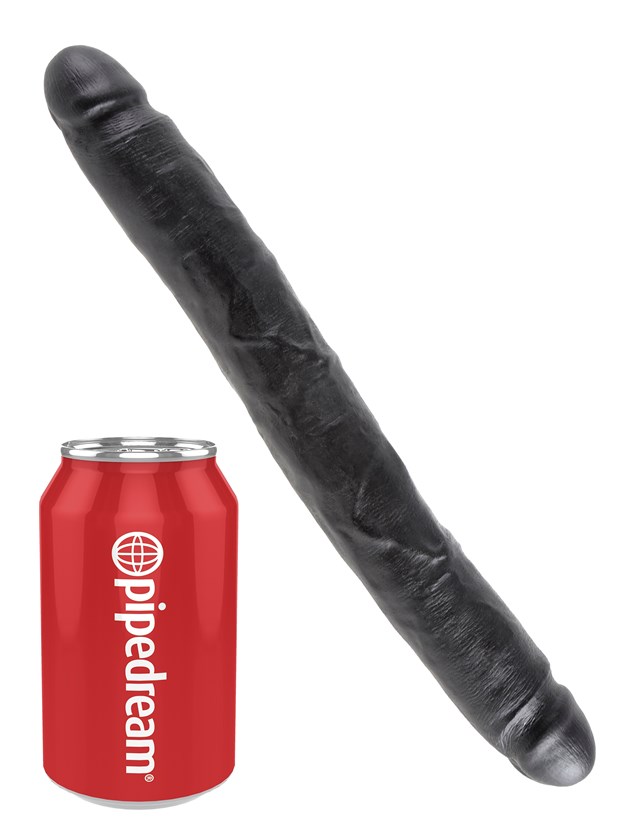 Slim Double Dildo 30cm - Black