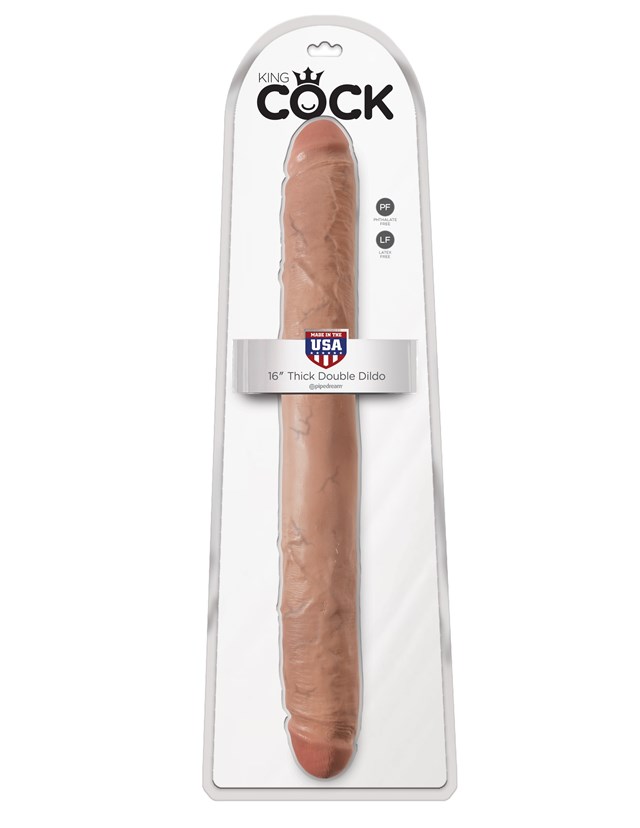 Thick Double Dildo 40cm - Tan