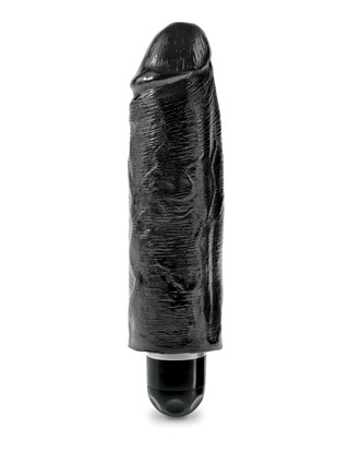 Stiffy Värisevä Dildo 18.5 Cm - Musta