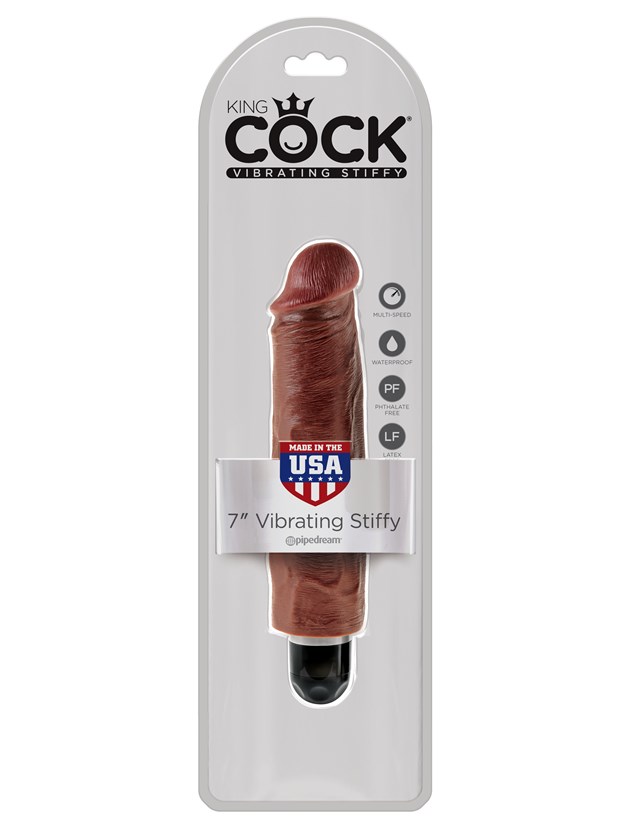 King Cock 7" Stiffy - Ruskea