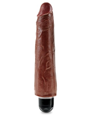 Stiffy Värisevä Dildo 23 Cm - Ruskea