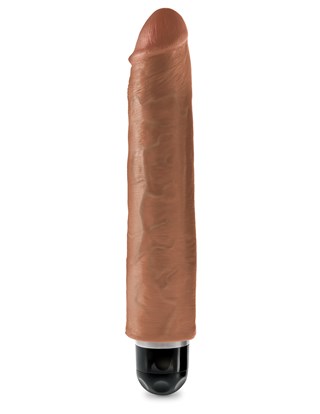 Stiffy Värisevä Dildo 25 Cm - Ruskettunut