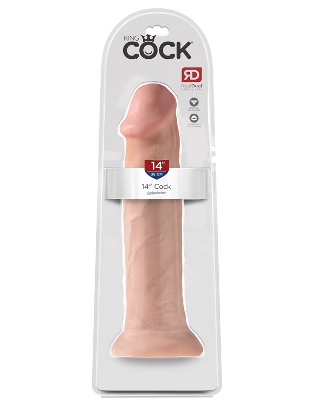 Dildo 36 cm - Vaalea