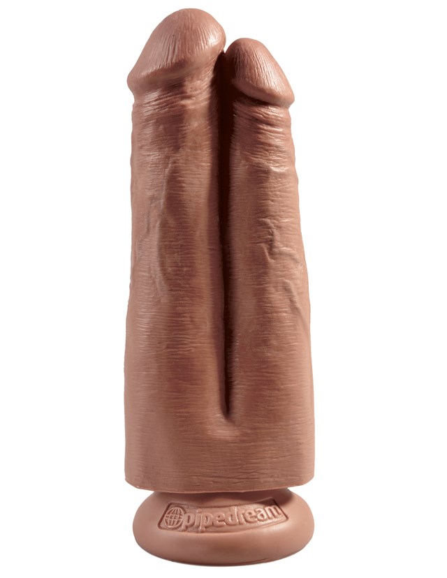 Two Cocks One Hole 18cm - Ruskettunut