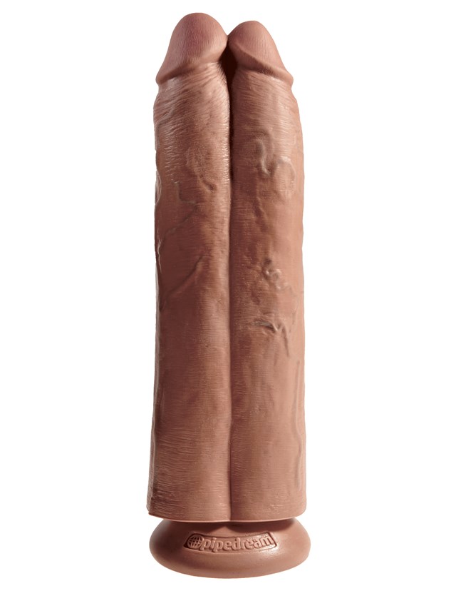 Two Cocks One Hole 28 cm - Ruskettunut