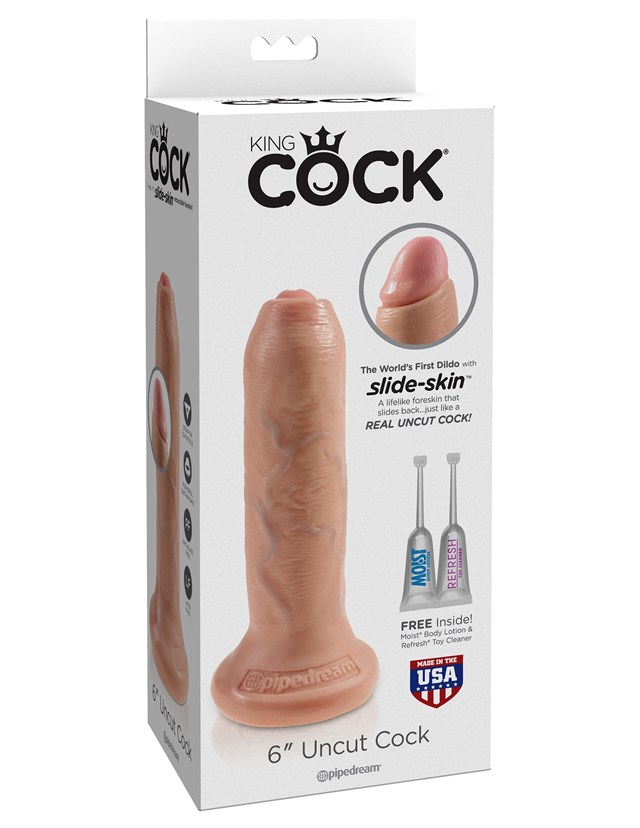 Uncut Cock 16cm - Flesh